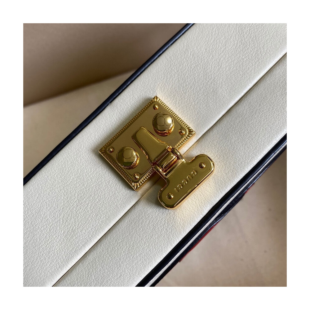 Gucci Interlocking G Mini Bag in White Leather