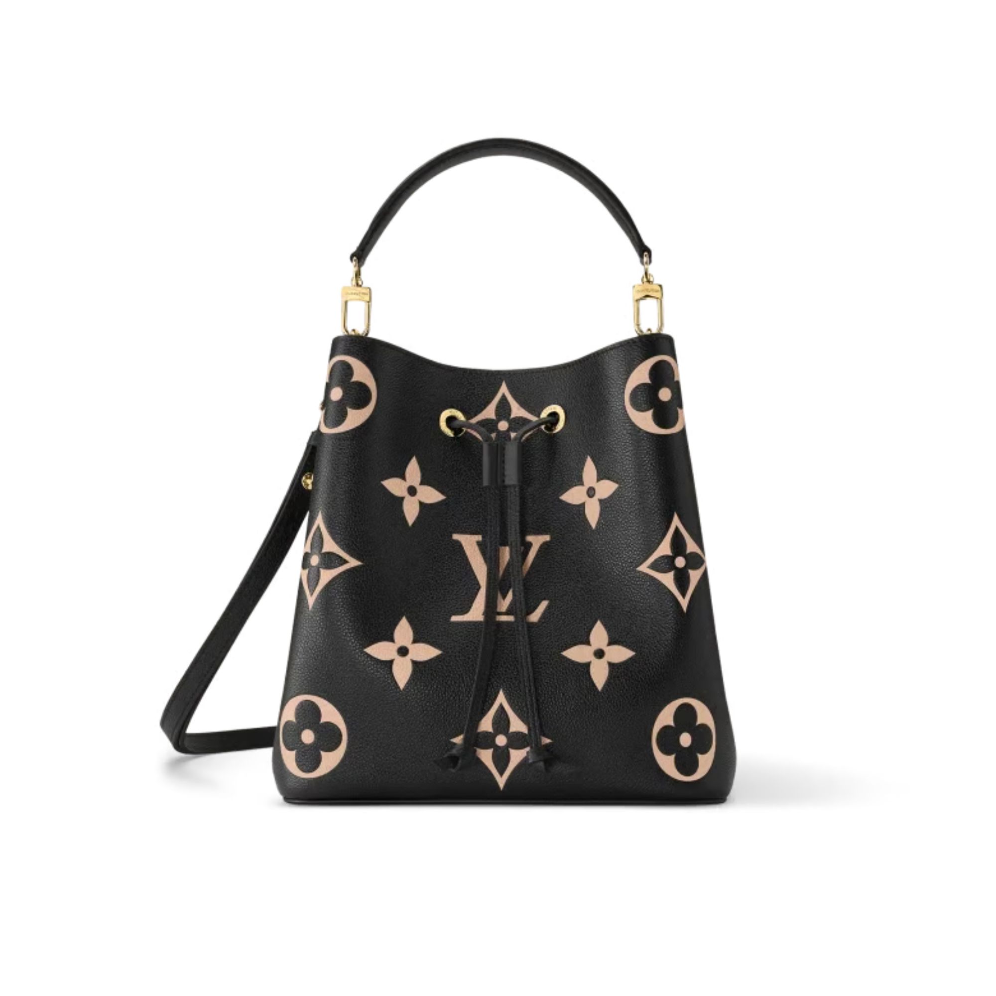 Louis Vuitton Néonoé Mm Bicolor Monogram Empreinte Leather – Women – Handbags Black 26cm/ 10.2in