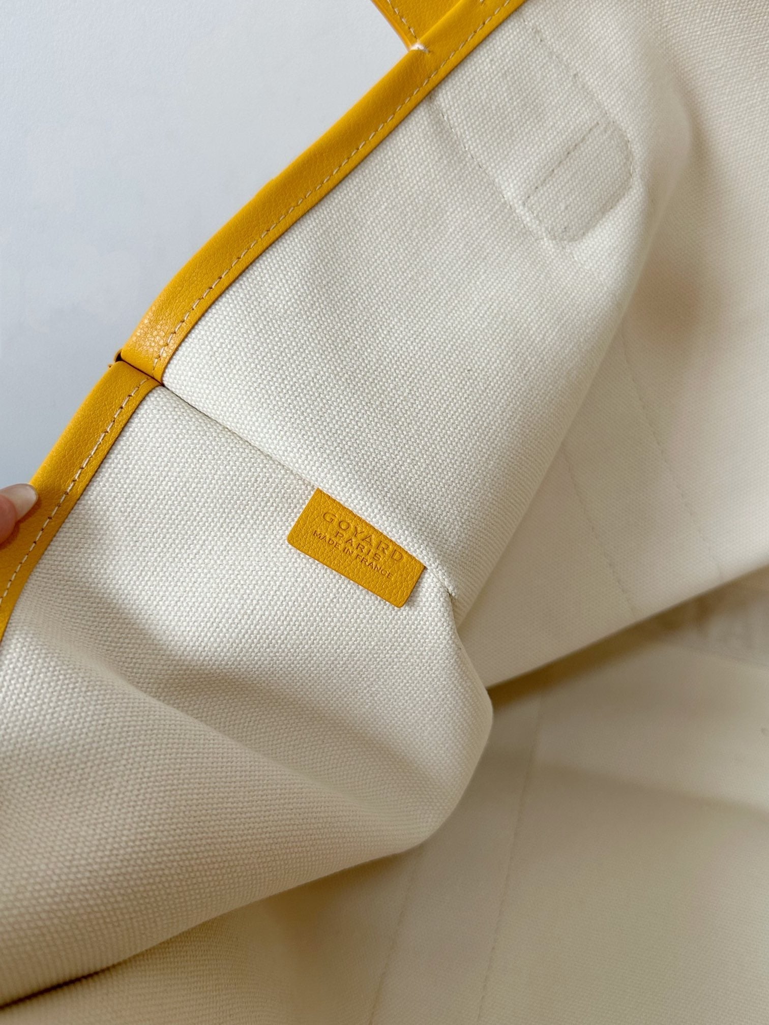 Goyard Goya Villette Tote 45Cm Yellow Canvas
