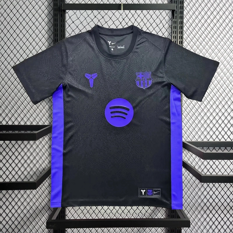 2025-26 Barcelona Away black Football jersey