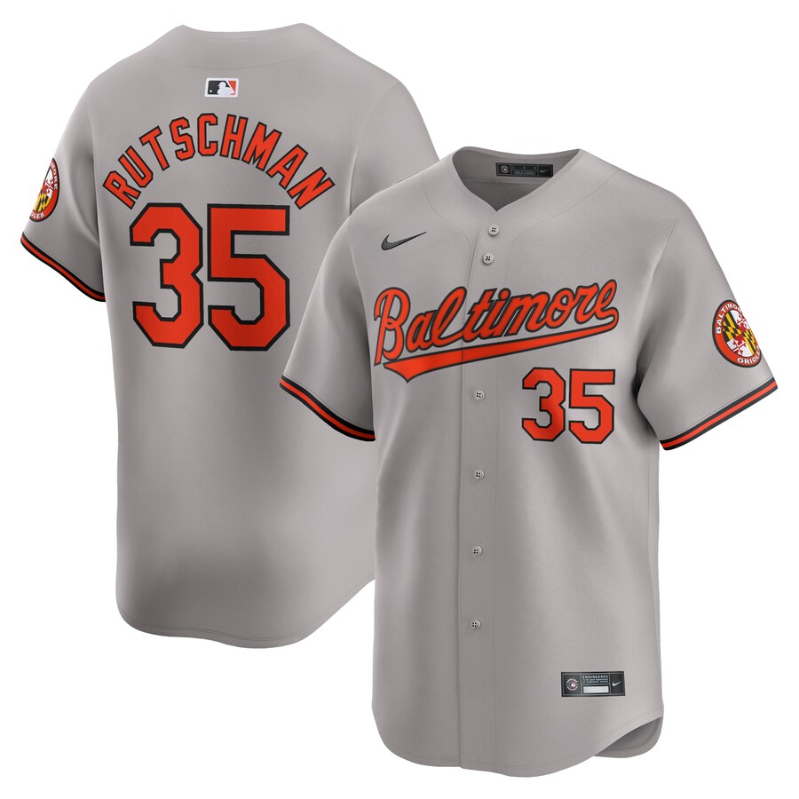 Adley Rutschman Baltimore Orioles Road Limited Player Jersey  Orange