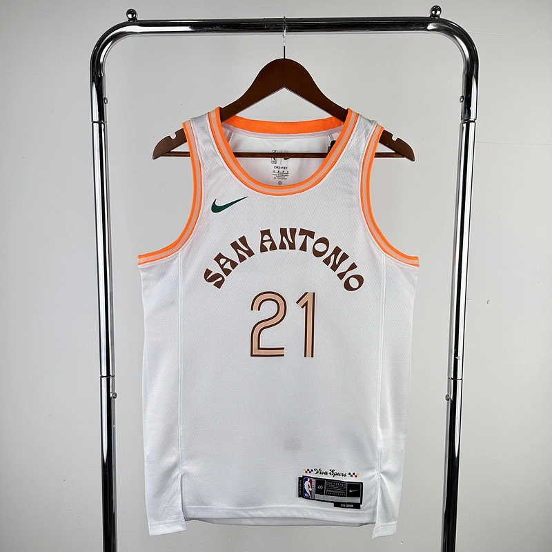 2024 NBA San Antonio Spurs 21 DUNCAN Basketball Jersey