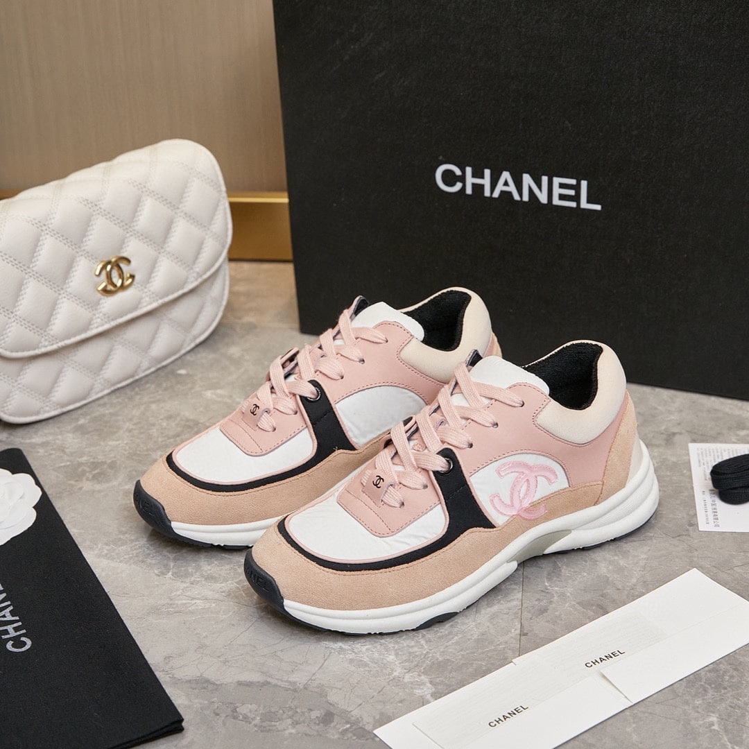 Chanel Wmns Sneaker Pink Black G34360 Y51525 K1276