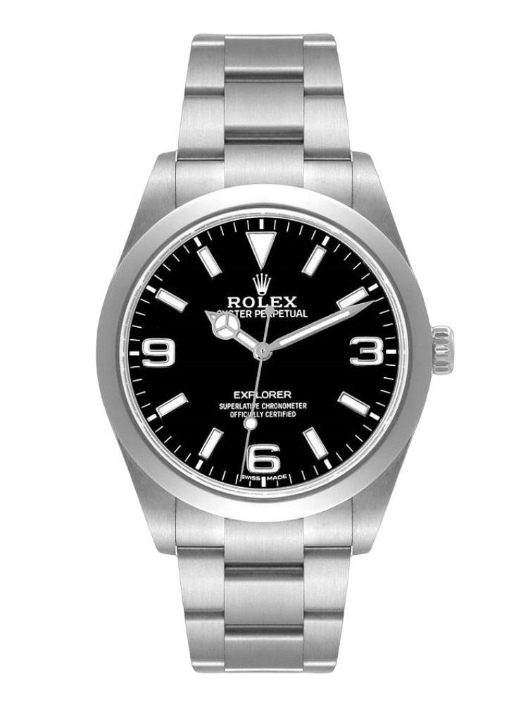 【Super Clone】Rolex Explorer 214270 Black Luminous Dial Stainless Steel 39MM Mens Replica Watch