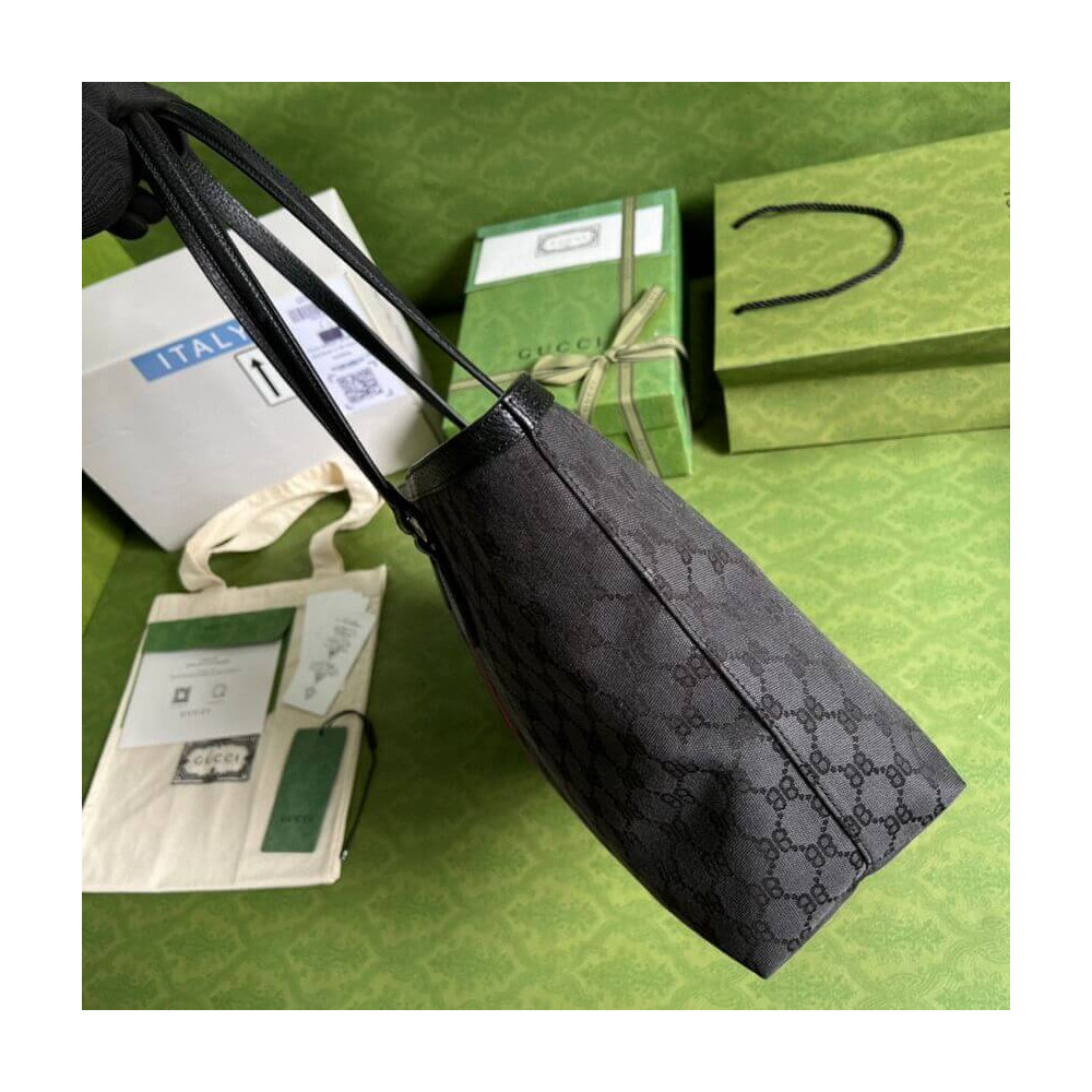 Balenciaga x Gucci Hacker Medium Tote Bag Black