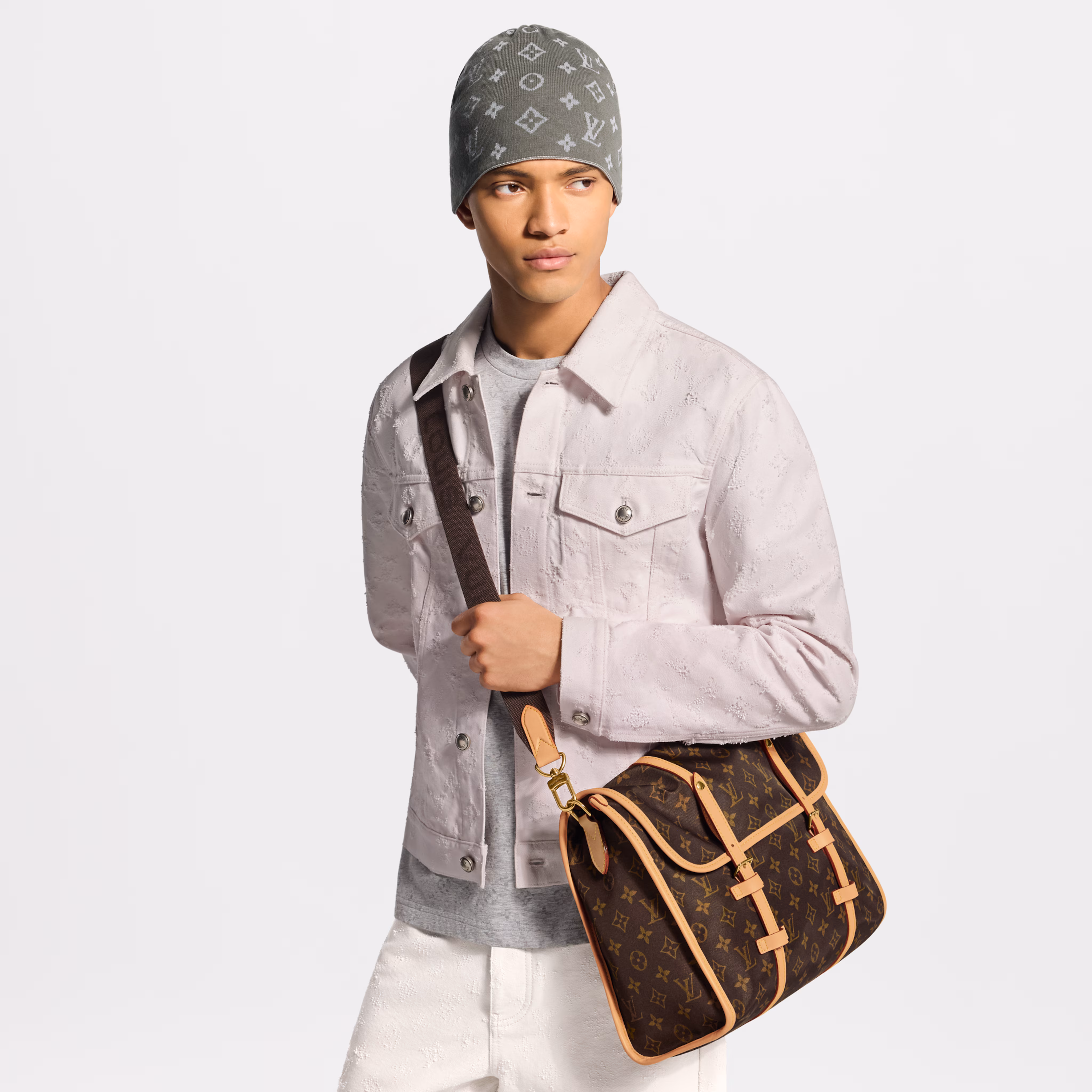 LV M2A425 Jet Lag Bag MM Louis Vuitton Silk Tech