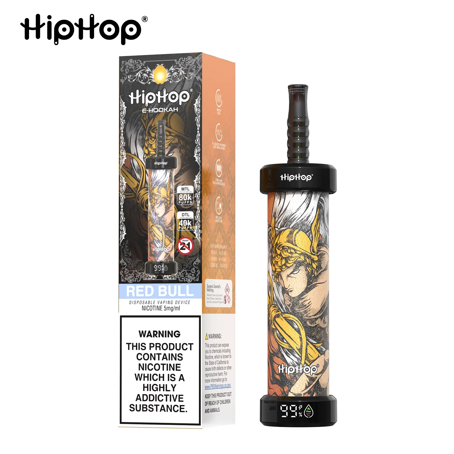 HIPHOP E-Hookah 80K