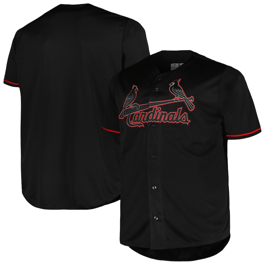 St. Louis Cardinals Profile Big&Tall Blackout Jersey