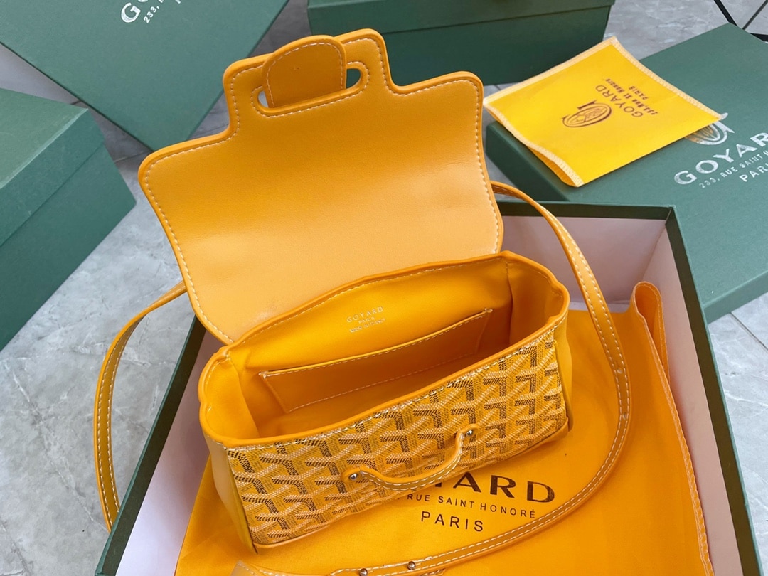 GOYARD SAÏGON SOUPLE MINI BAG YELLOW 20CM