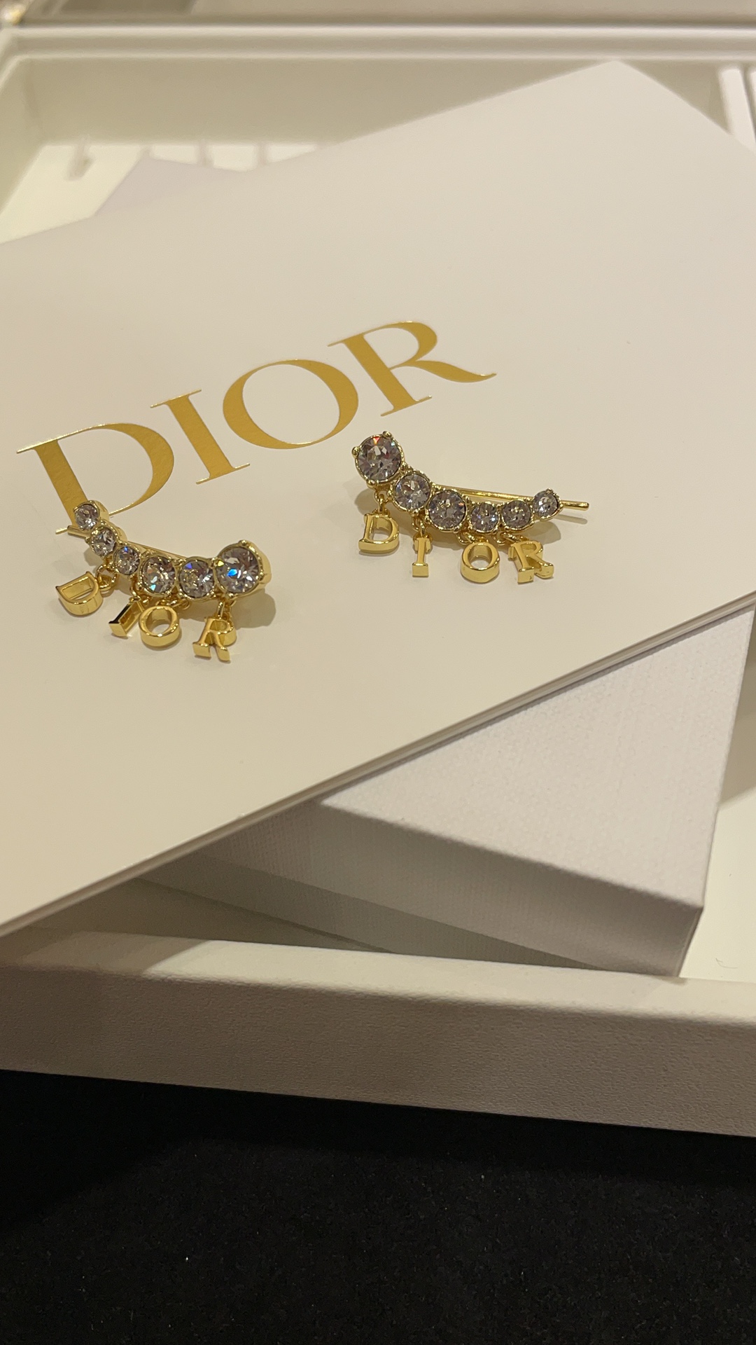 Christian Dior Crystal Earrings