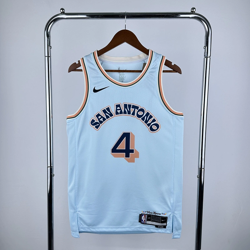 2025 NBA San Antonio Spurs 4 FOX Basketball Jersey