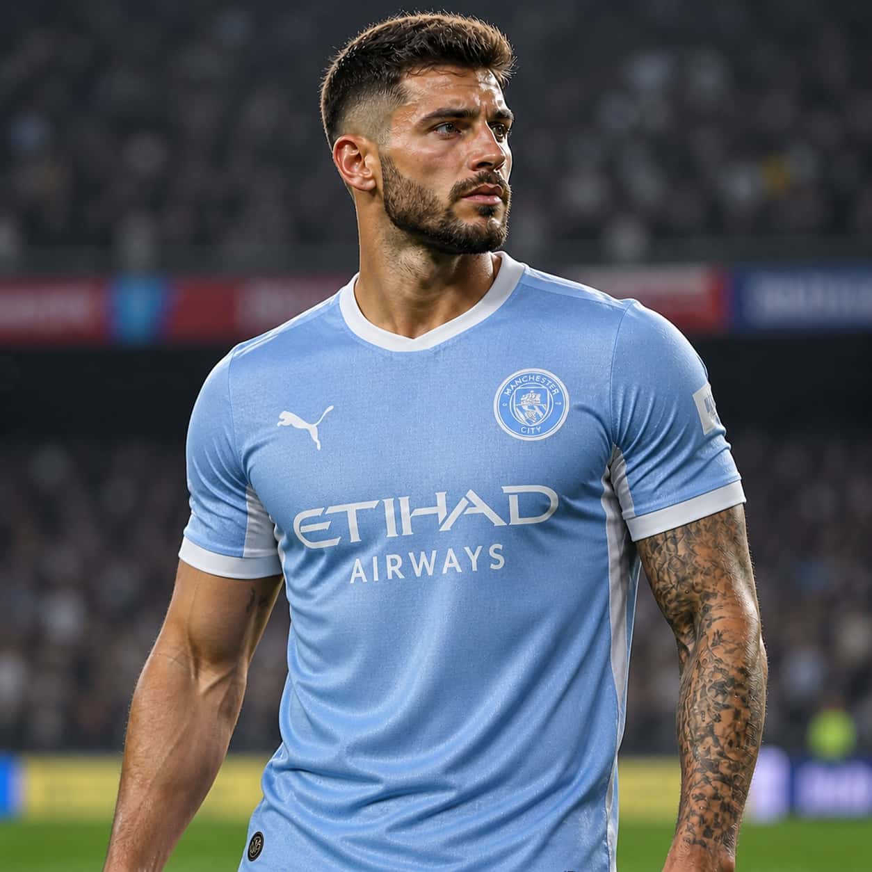 2026/27 Premier League Manchester City Team Home Football Jersey Player Version - JerseyFun