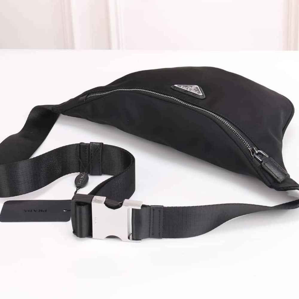 Prada Nylon Belt Bag Black 30cm