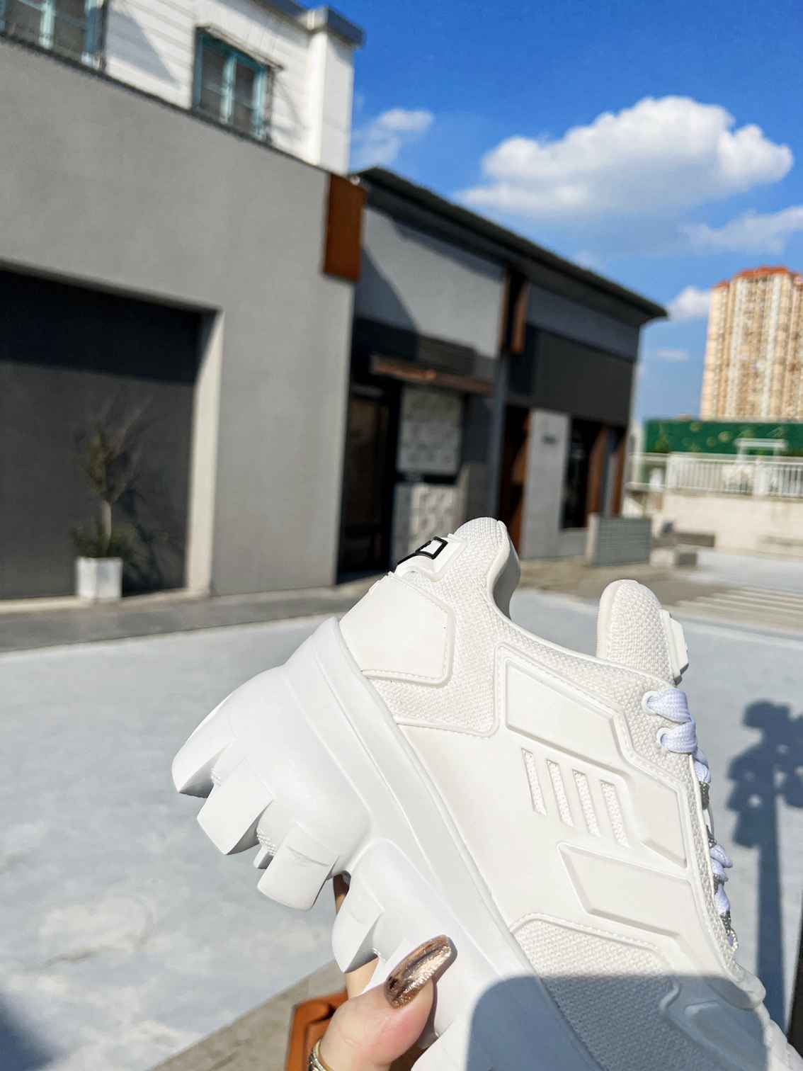 Prada Cloudbust Thunder Sneakers White 1E819L3Kr2F0009F050