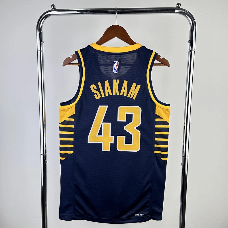 2023 NBA Indiana Pacers 43 SIAKAM Basketball Jersey