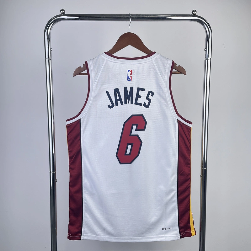 2023 NBA Miami Heat 6 JAMES Basketball Jersey