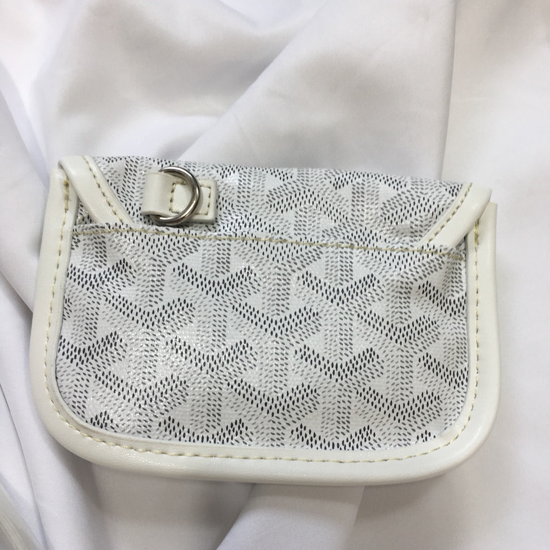 Goyard Anjou Mini Bag 20cm White Canvas