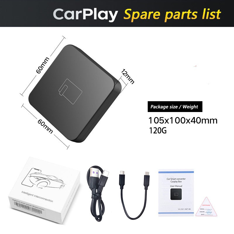 car wired to wireless carplay box