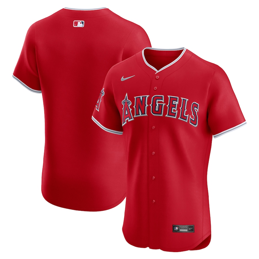 Los Angeles Angels Alternate Vapor Premier Elite Patch Jersey Red