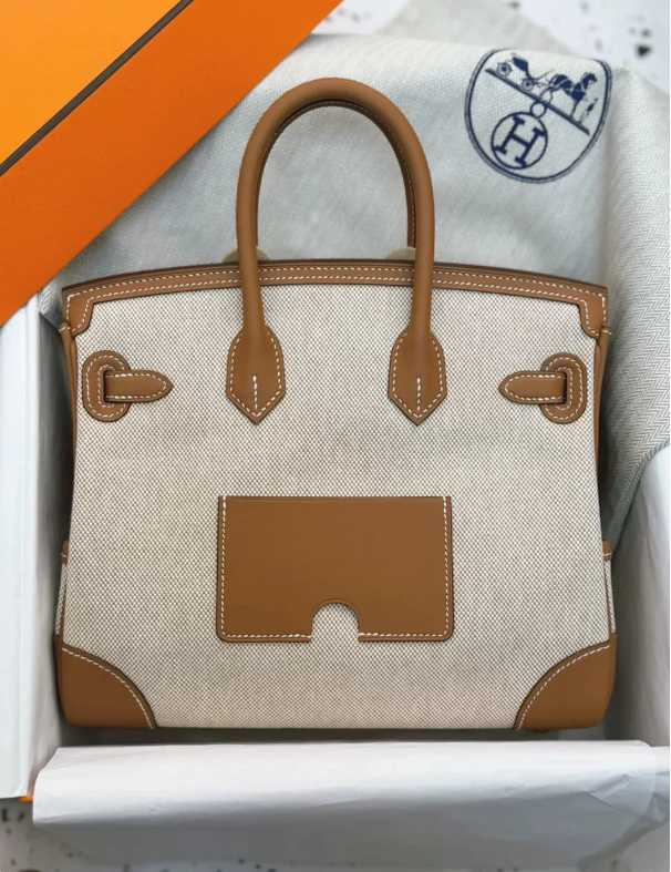 HERMÈS Birkin Cargo 25-35 Gold Swift