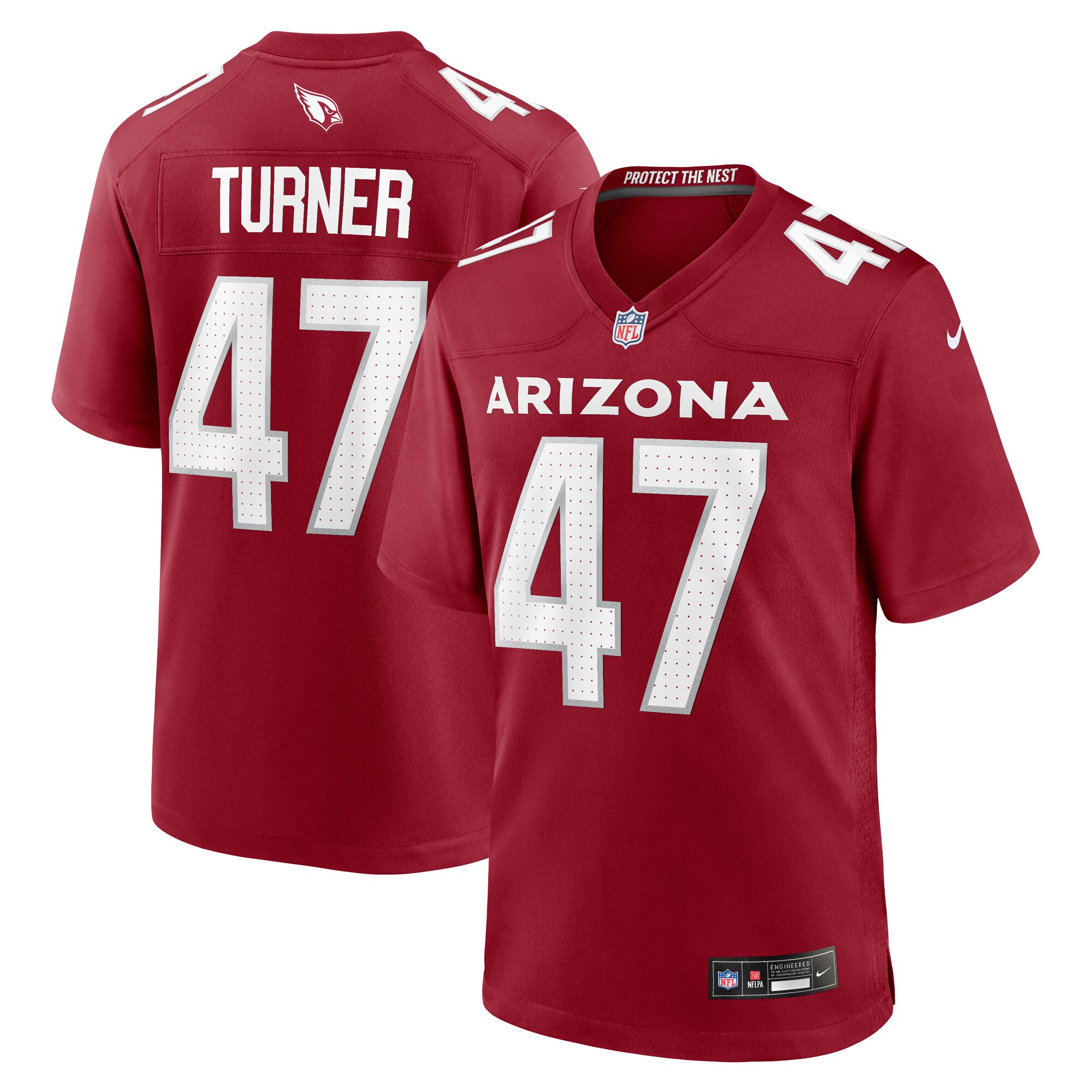 Ezekiel Turner Arizona Cardinals Nike Team Game Jersey -  Cardinal