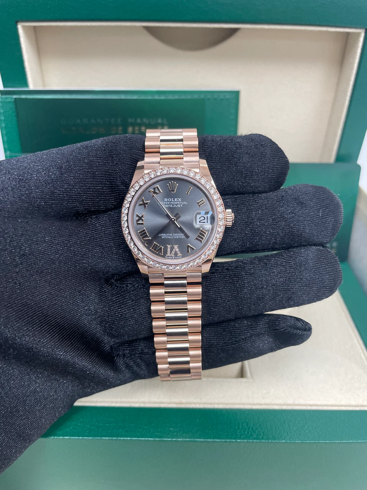 Rolex Datejust m278285RBR-0027 Slate Dial 31mm
