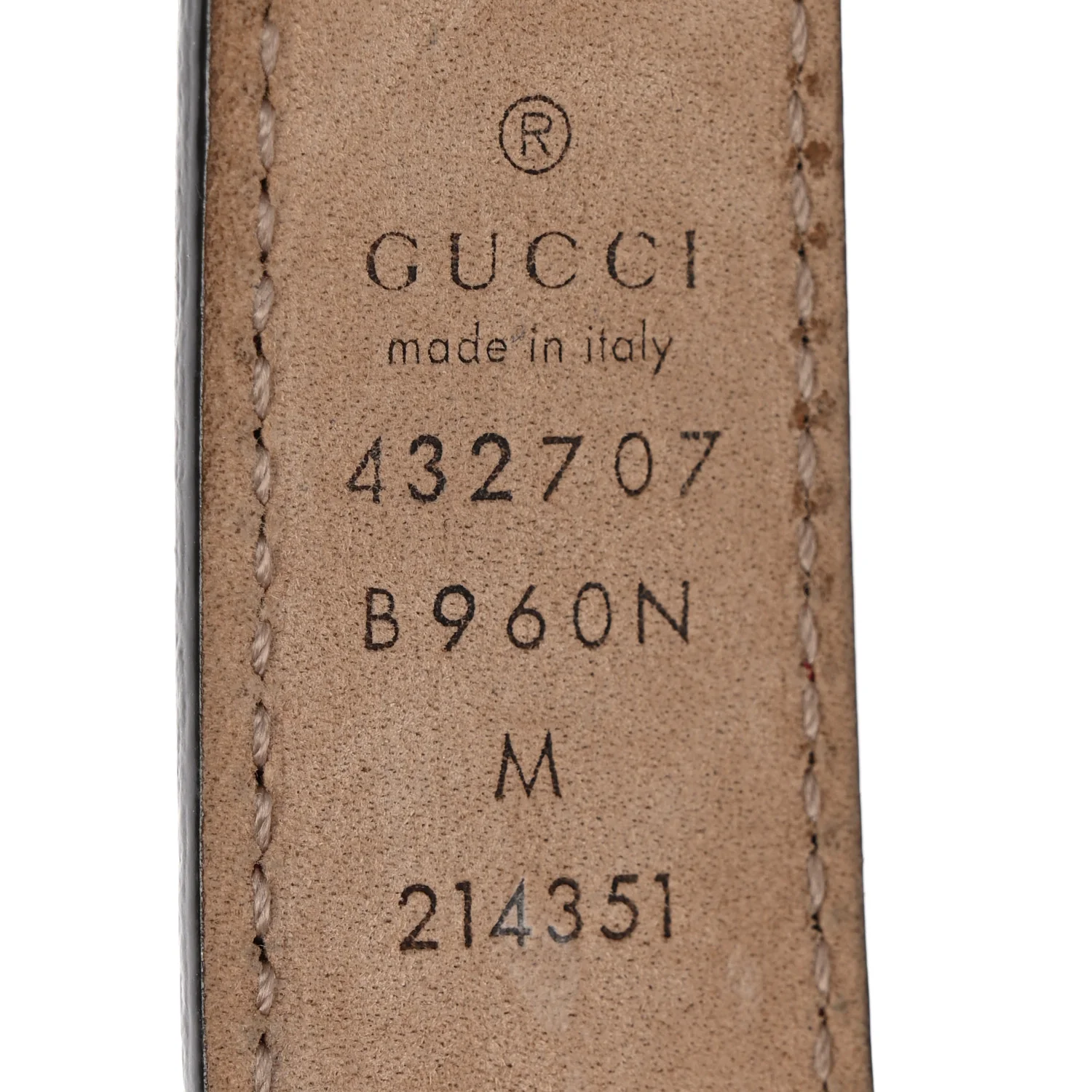 Calfskin Kids Double G 20mm Belt M Red