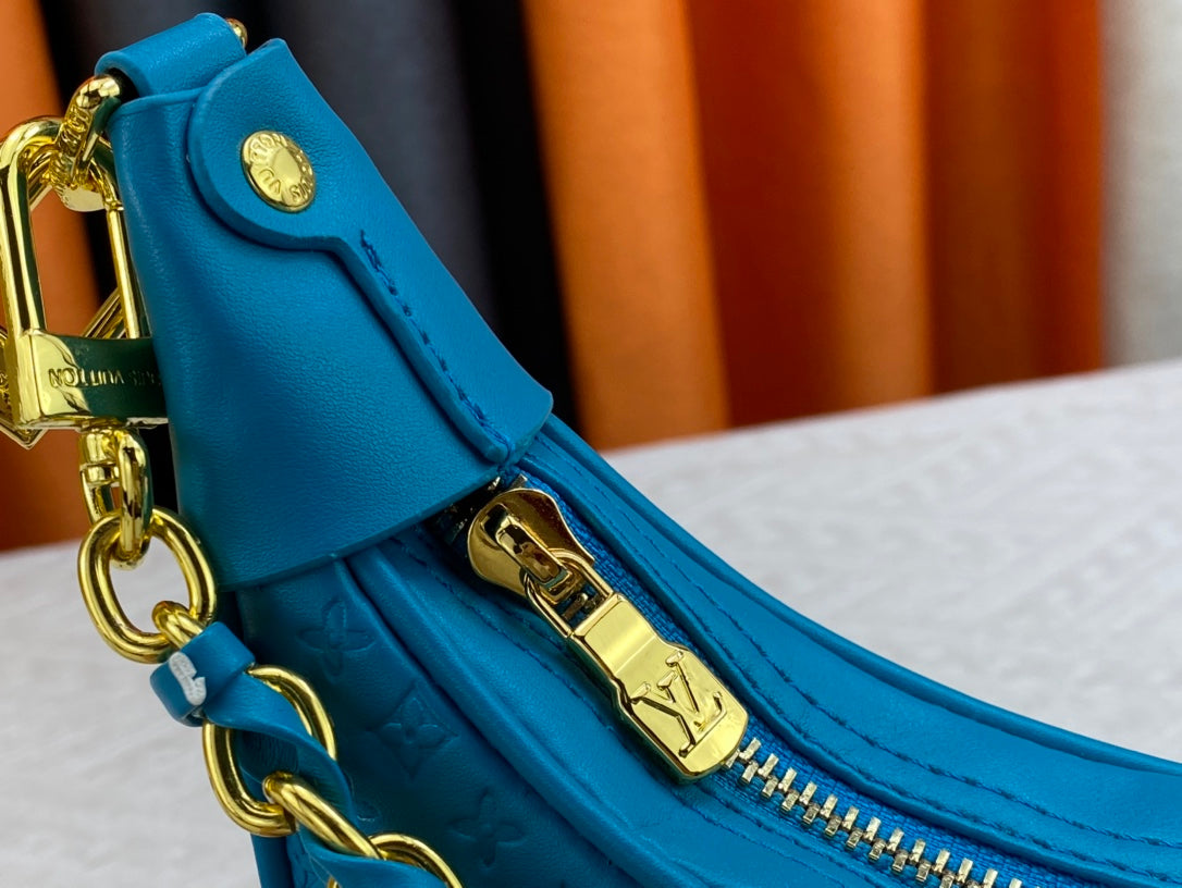 Louis Vuitton Loop Baguette Bag Blue 23Cm M22593