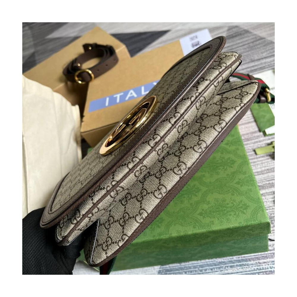 Gucci Blondie Medium Shoulder Bag With Round Interlocking G