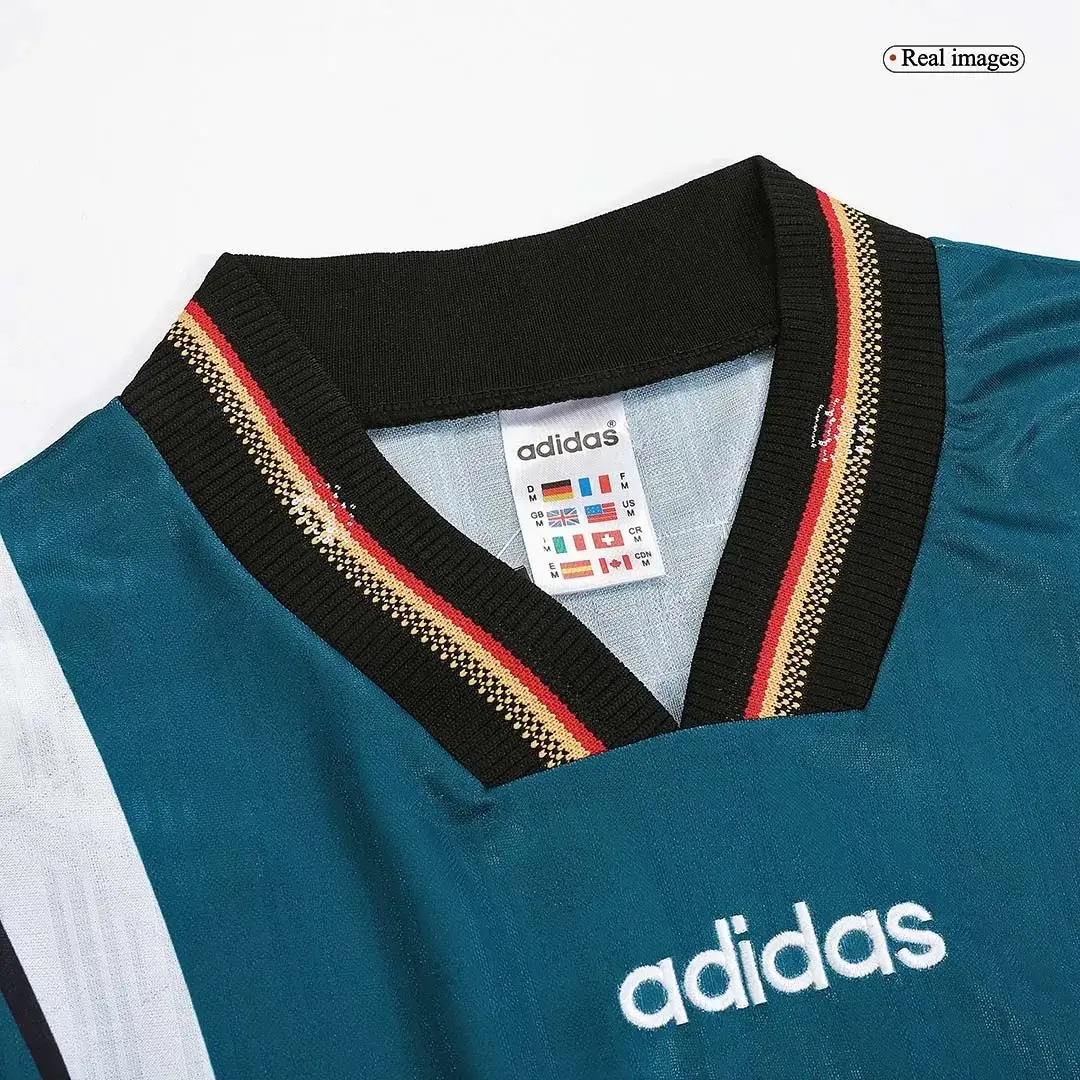 Retro Germany Away Football Jersey Euro Cup 1996