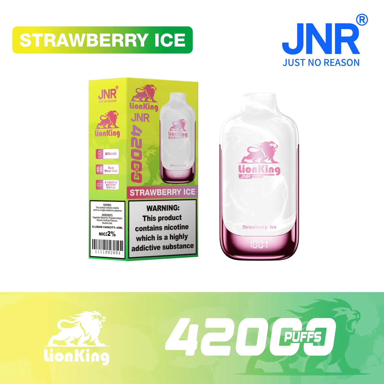 JNR Lionking 42K Puffs Disposable Vape