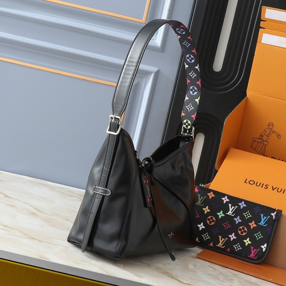 Louis Vuitton X Takashi Murakami Carryall Vibe MM Black 29cm M13105