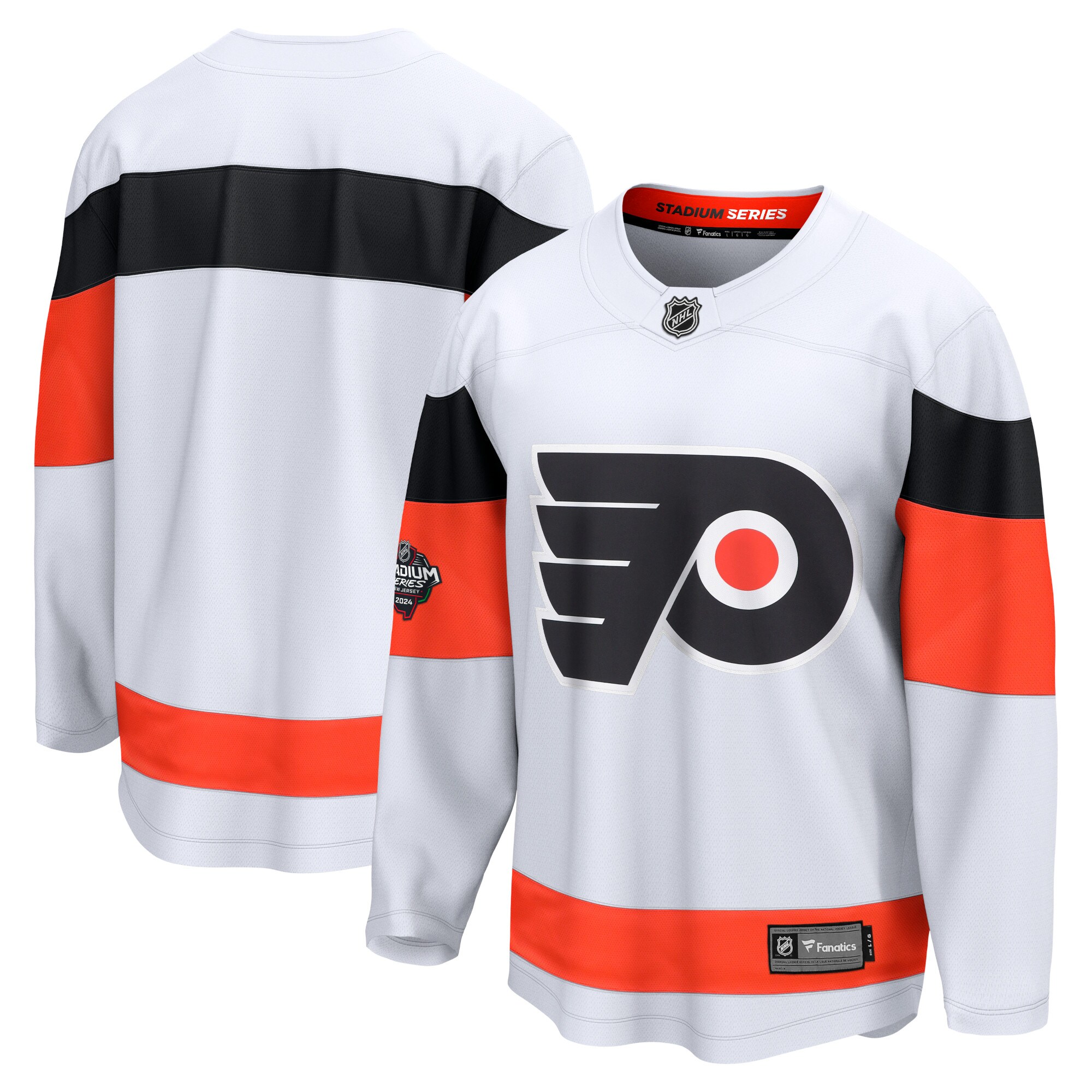Philadelphia Flyers Fanatics 2024 NHL Stadium Series Breakaway JerseyÂ â€“ White