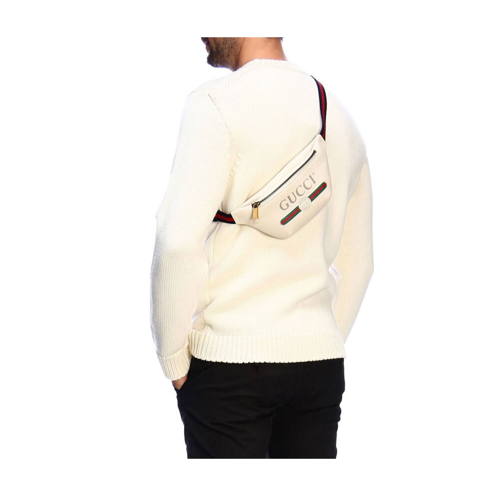 Gucci Print Small Belt Bag Waist Body White
