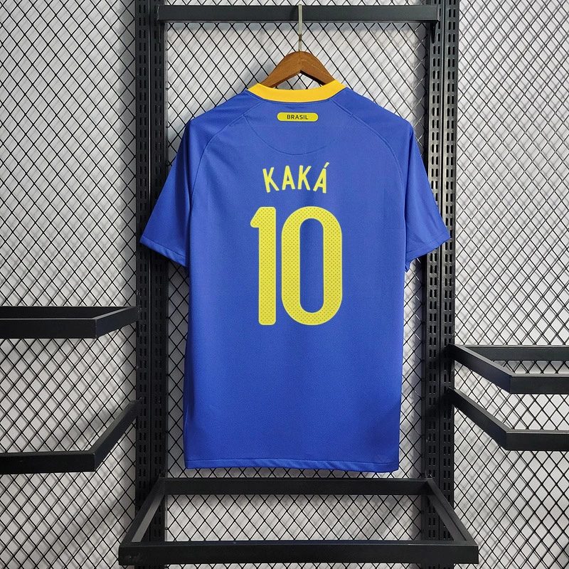 Retro 2010 Brazil away KAKA PATO ROBINHO LUCIO DAVID LUIZ Football jersey retro