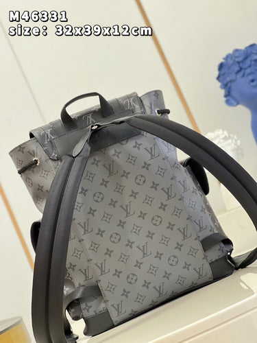 Louis Vuitton Christopher Monogram Eclipse Reverse Black And Grey 45Cm M46331