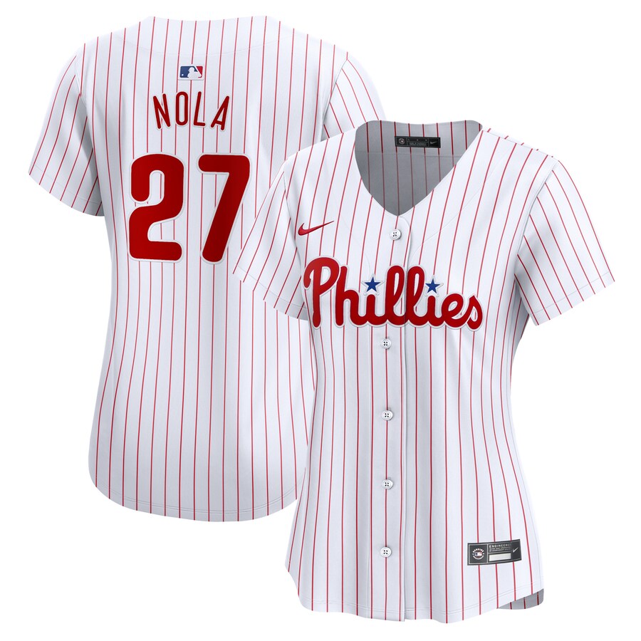 Aaron Nola Philadelphia Phillies Women's Home Limited Player Jersey White