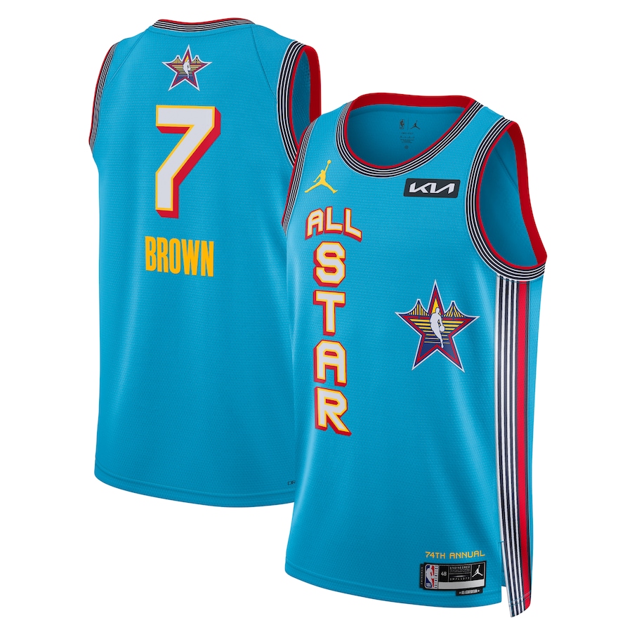 Unisex Jaylen Brown Light Blue 2025 NBA All-Star Game Swingman Jersey