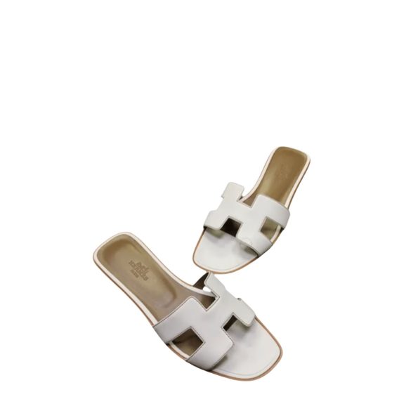 HERMES SANDAL IVORY ORAN