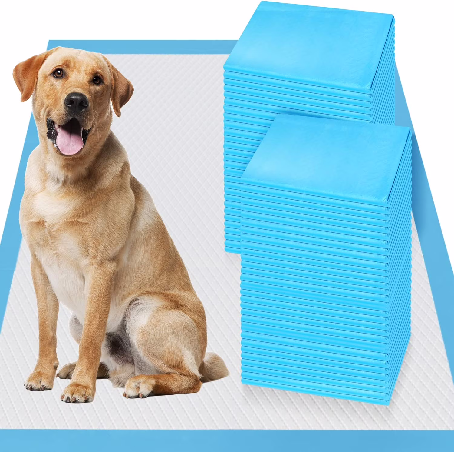 Thicken 6 Layers Heavy Absorbent 30"x36" Pet Training Dog Pee Pads, Extra Large Polymer Leak-Proof Quick Dry Puppy Pee Pads, Disposable Pee Pads for Dogs Cats Rabbit