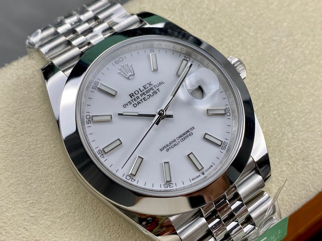 Rolex Datejust 41mm White Dial 126334 Jubilee Flutted