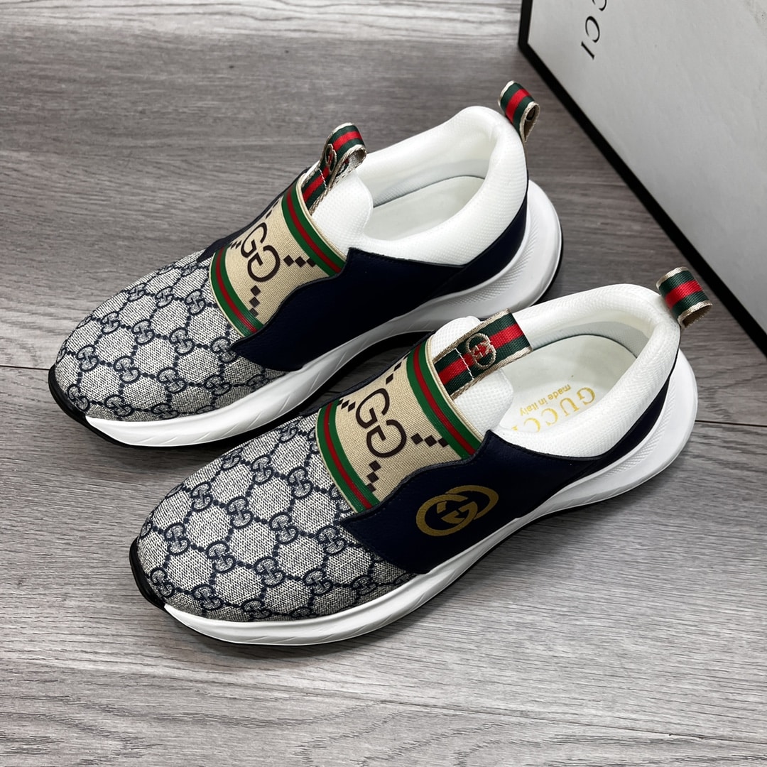 Gucci Sneaker Gg Canvas Blue White
