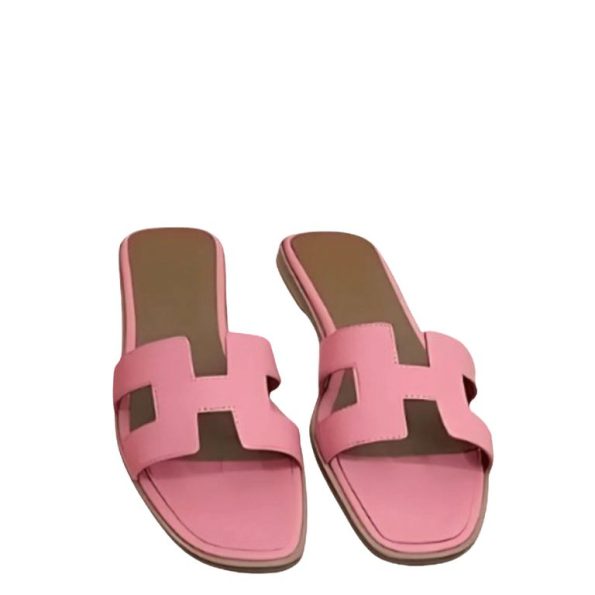 HERMES SANDAL PINK ORAN