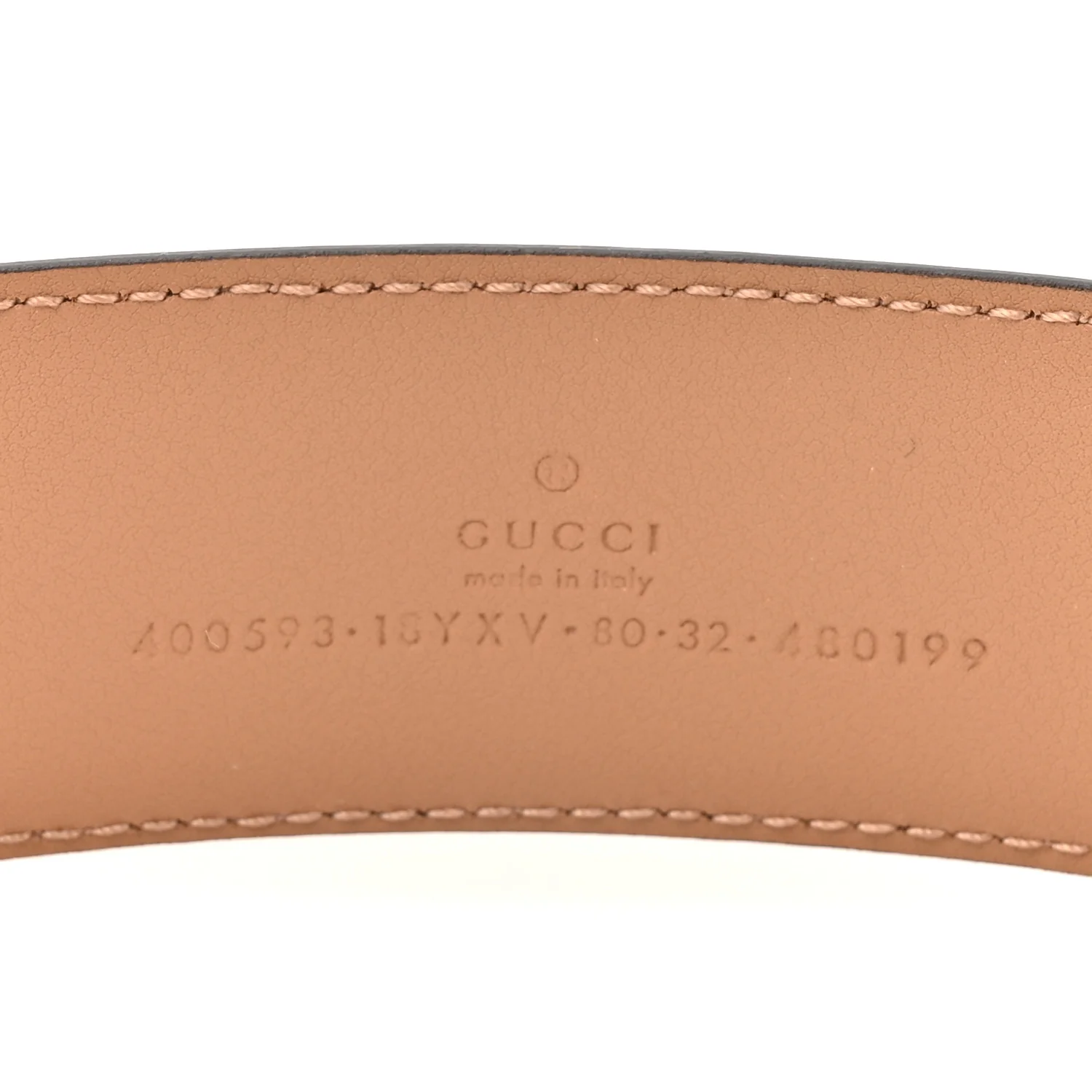 Azalea Calfskin Enamel Monochrome Double G 40mm Belt 80 32 Camelia