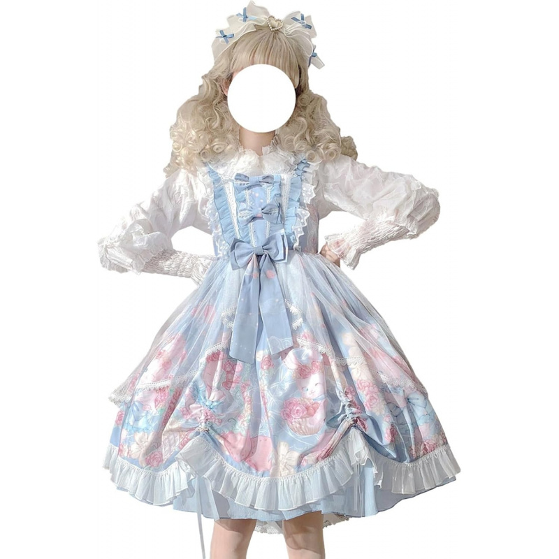 Teens Lolita Princess Party Dress Kawaii Bunny