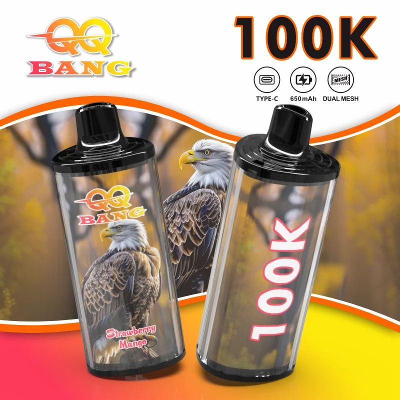 Țigară Electronică QQBANG 100.000 Pufuri | Ediția „Vulturul” - Dual Mesh, 45ML & Reîncărcabil