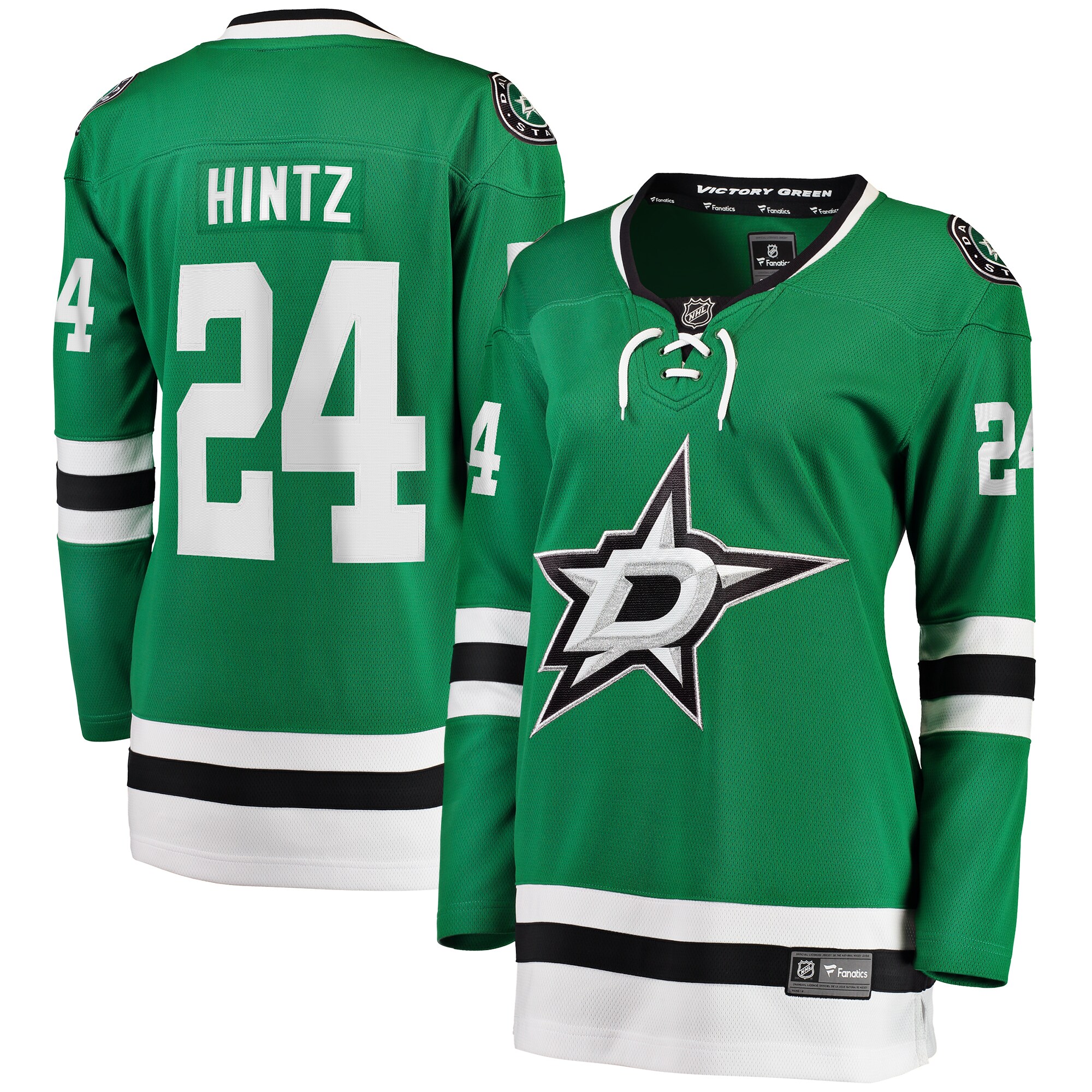 Roope Hintz Dallas Stars Fanatics Women’s Home Breakaway Player Jersey – Kelly Green