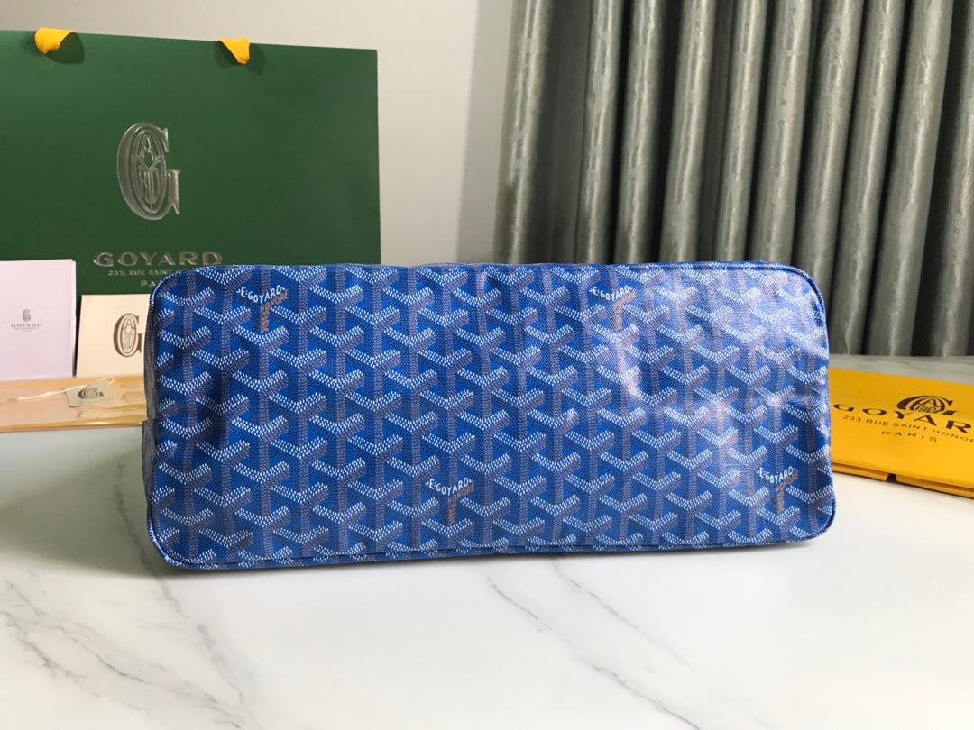 Goyard Hobo Boheme 42Cm Blue Canvas