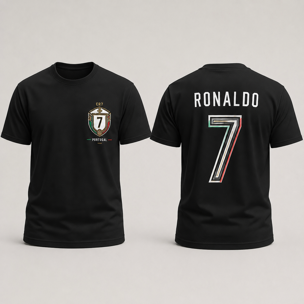 Cristiano Ronaldo Number Pure Cotton T-Shirt – Limited-Time Offer