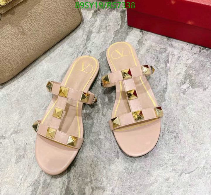 Valentino Flat Roman Stud Slide Sandal 3W2S0Bu9Zwmgf9